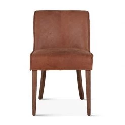 World Interiors Dining Room Avery Casual Leather Dining Chair