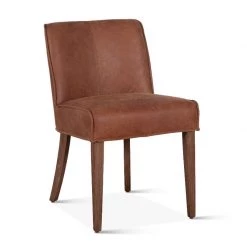 World Interiors Dining Room Avery Casual Leather Dining Chair