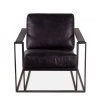World Interiors Portlando Modern Strap Arm Leather Accent Chair 2 World Interiors Portlando Modern Strap Arm Leather Accent Chair