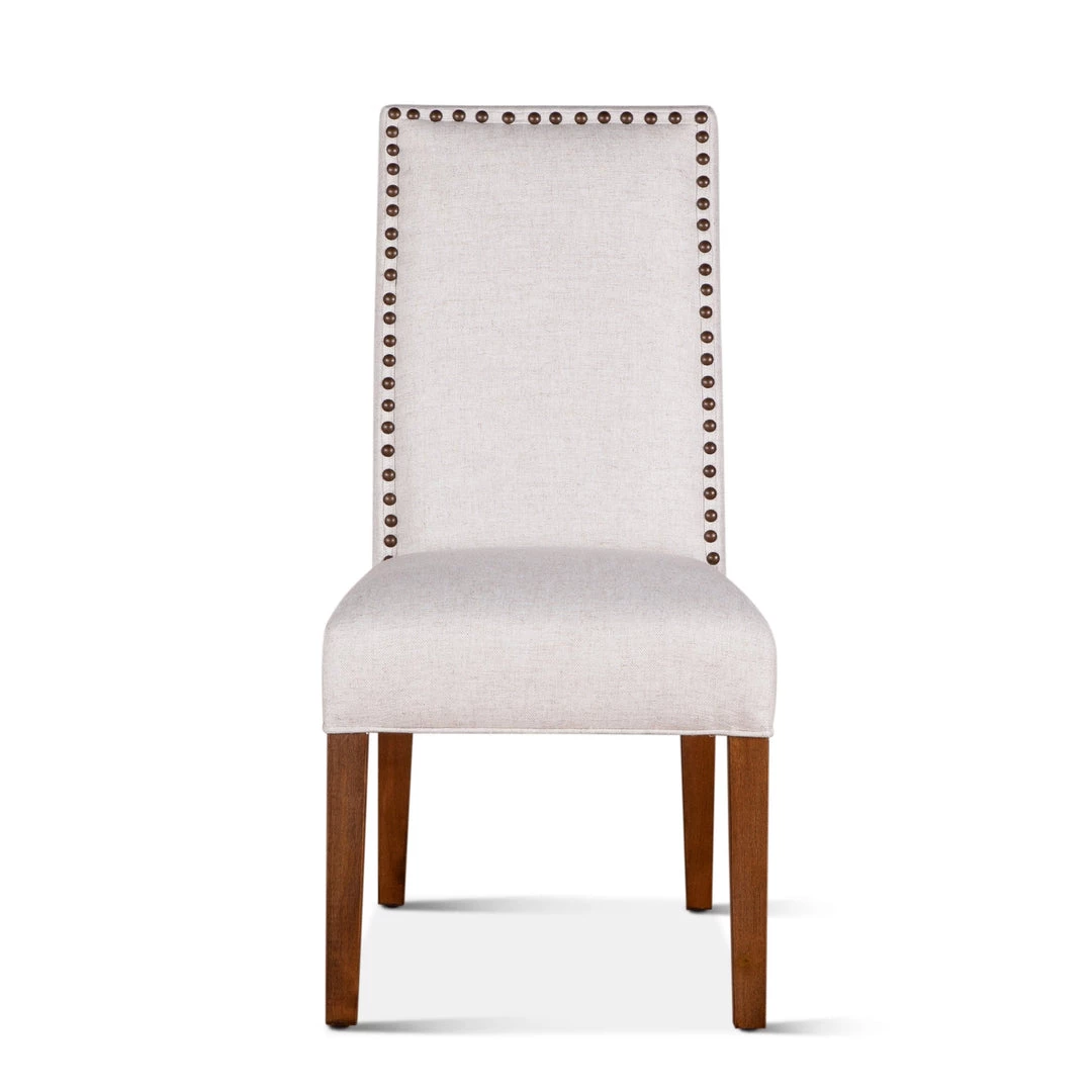 World Interiors Jona Studded Parson's Dining Chair 20 World Interiors Jona Studded Parson's Dining Chair