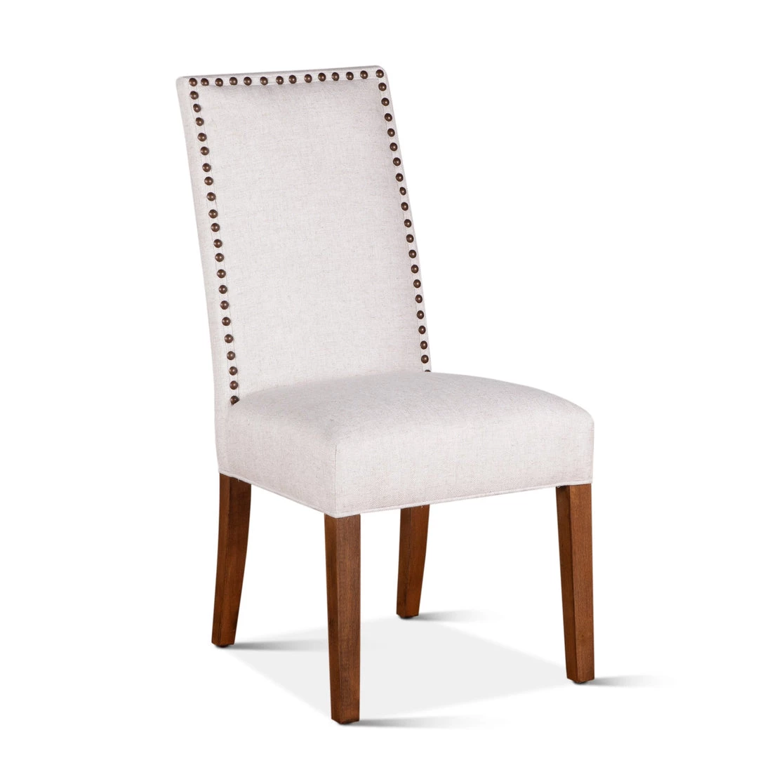 World Interiors Jona Studded Parson's Dining Chair 21 World Interiors Jona Studded Parson's Dining Chair