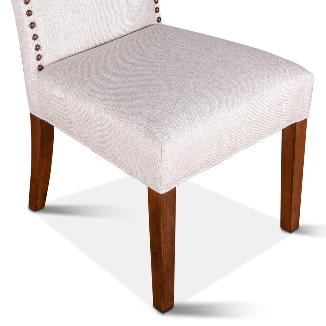 World Interiors Jona Studded Parson's Dining Chair 23 World Interiors Jona Studded Parson's Dining Chair