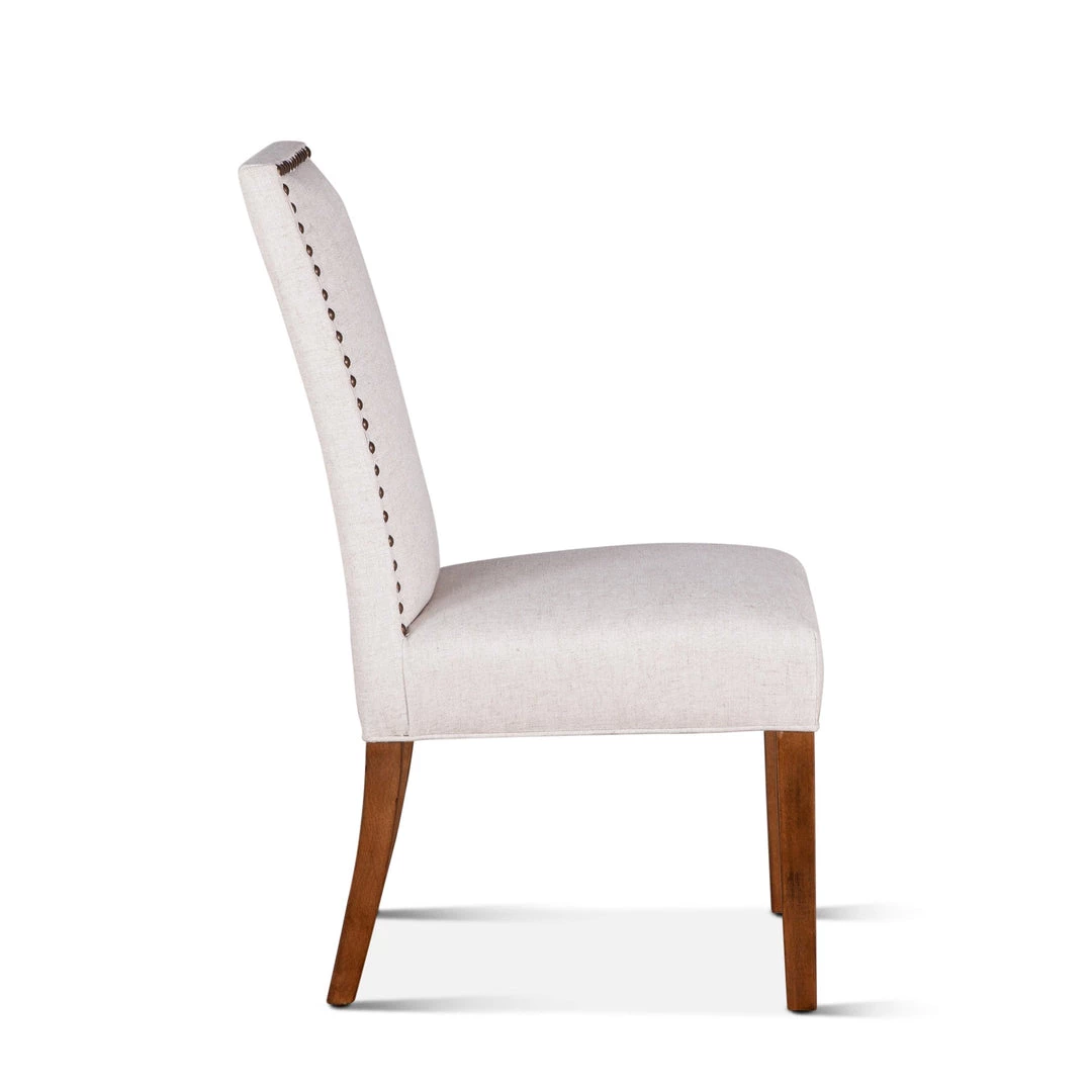 World Interiors Jona Studded Parson's Dining Chair 25 World Interiors Jona Studded Parson's Dining Chair