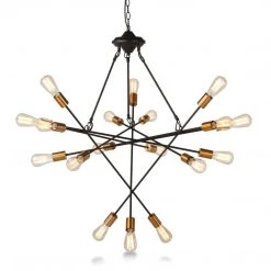 World Interiors Element Industrial Multi-Light Chandelier