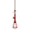 World Interiors Element Industrial Red Pipe Pendant Light