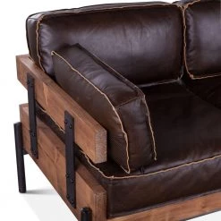 World Interiors Living Room Chiavari Mocha Brown Industrial Leather Sofa 12 World Interiors Living Room Chiavari Mocha Brown Industrial Leather Sofa