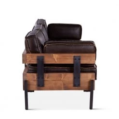 World Interiors Living Room Chiavari Mocha Brown Industrial Leather Sofa 11 World Interiors Living Room Chiavari Mocha Brown Industrial Leather Sofa