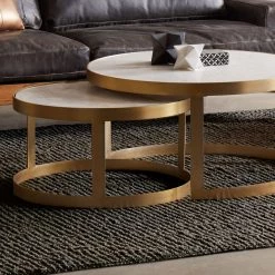 World Interiors Leonardo Nesting Circular Coffee Tables 11 World Interiors Leonardo Nesting Circular Coffee Tables