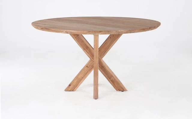 World Interiors Stockholm Natural Acacia Wood Round Dining Table 6 World Interiors Stockholm Natural Acacia Wood Round Dining Table