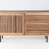 World Interiors Stockholm Natural Acacia Sliding Door Cabinet Dining Room