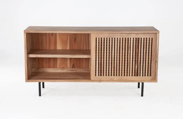 World Interiors Stockholm Natural Acacia Sliding Door Cabinet Dining Room 7 World Interiors Stockholm Natural Acacia Sliding Door Cabinet Dining Room