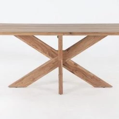 World Interiors Stockholm Natural Acacia Wood Dining Table Dining Room