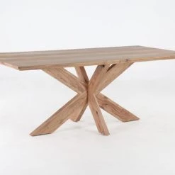 World Interiors Stockholm Natural Acacia Wood Dining Table Dining Room