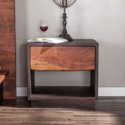 World Interiors Palermo Live Edge Night Chest Bedroom