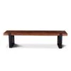 World Interiors Durango Rustic Modern Reclaimed Teak Wood Bench Dining Room