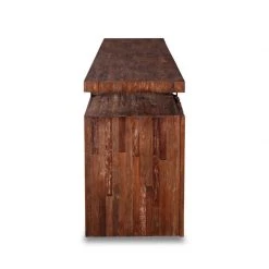 World Interiors Durango Rustic Modern Teak Wood Sideboard