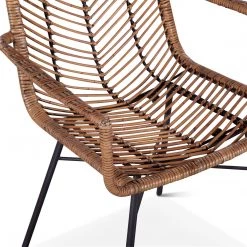 World Interiors Bali Kubu Rattan Armchair Dining Room