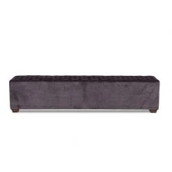 World Interiors Dining Benches Arabella Mid-Century Modern Velvet Bench
