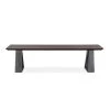 World Interiors Augusta Modern Acacia Wood Bench Dining Room