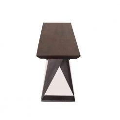 World Interiors Augusta Modern Acacia Wood Bench Dining Room