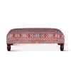 World Interiors Algiers Mixed Red Pattern Ottoman 2 World Interiors Algiers Mixed Red Pattern Ottoman