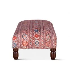 World Interiors Algiers Mixed Red Pattern Ottoman 10 World Interiors Algiers Mixed Red Pattern Ottoman