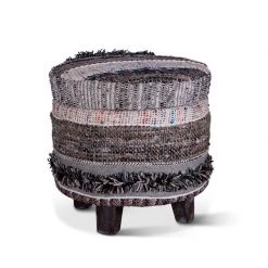 World Interiors Algiers Upholstered Multi-Color Storage Stool