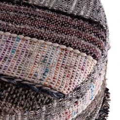 World Interiors Algiers Upholstered Multi-Color Storage Stool