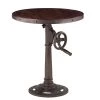 World Interiors Artezia 25-Inch Round Adjustable Acacia Wood Side Table 1 World Interiors Artezia 25-Inch Round Adjustable Acacia Wood Side Table
