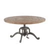 World Interiors Artezia Industrial Teak Crank Coffee Table