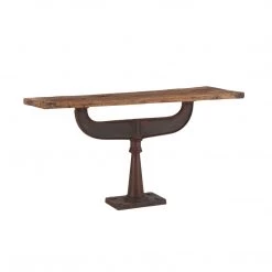 World Interiors Living Room Artezia Rustic Industrial Console Table
