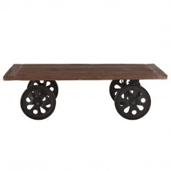 World Interiors Living Room Artezia Farmhouse Industrial Coffee Table