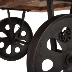 World Interiors Living Room Artezia Farmhouse Industrial Coffee Table