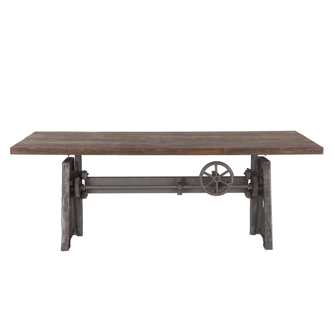 World Interiors Dining Room Artezia Recycled Teak Industrial Crank Dining Table 3 World Interiors Dining Room Artezia Recycled Teak Industrial Crank Dining Table