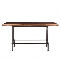 World Interiors Artezia 72-Inch Acacia Wood Live Edge Gathering Table