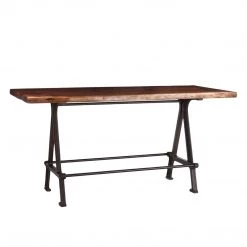 World Interiors Artezia 72-Inch Acacia Wood Live Edge Gathering Table