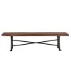 World Interiors Blayne Rustic Farmhouse Live Edge Bench