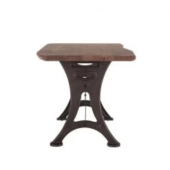 World Interiors Blayne Rustic Farmhouse Live-Edge Dining Table