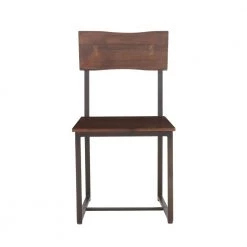 World Interiors Belfrie Modern Live-Edge Dining Chair
