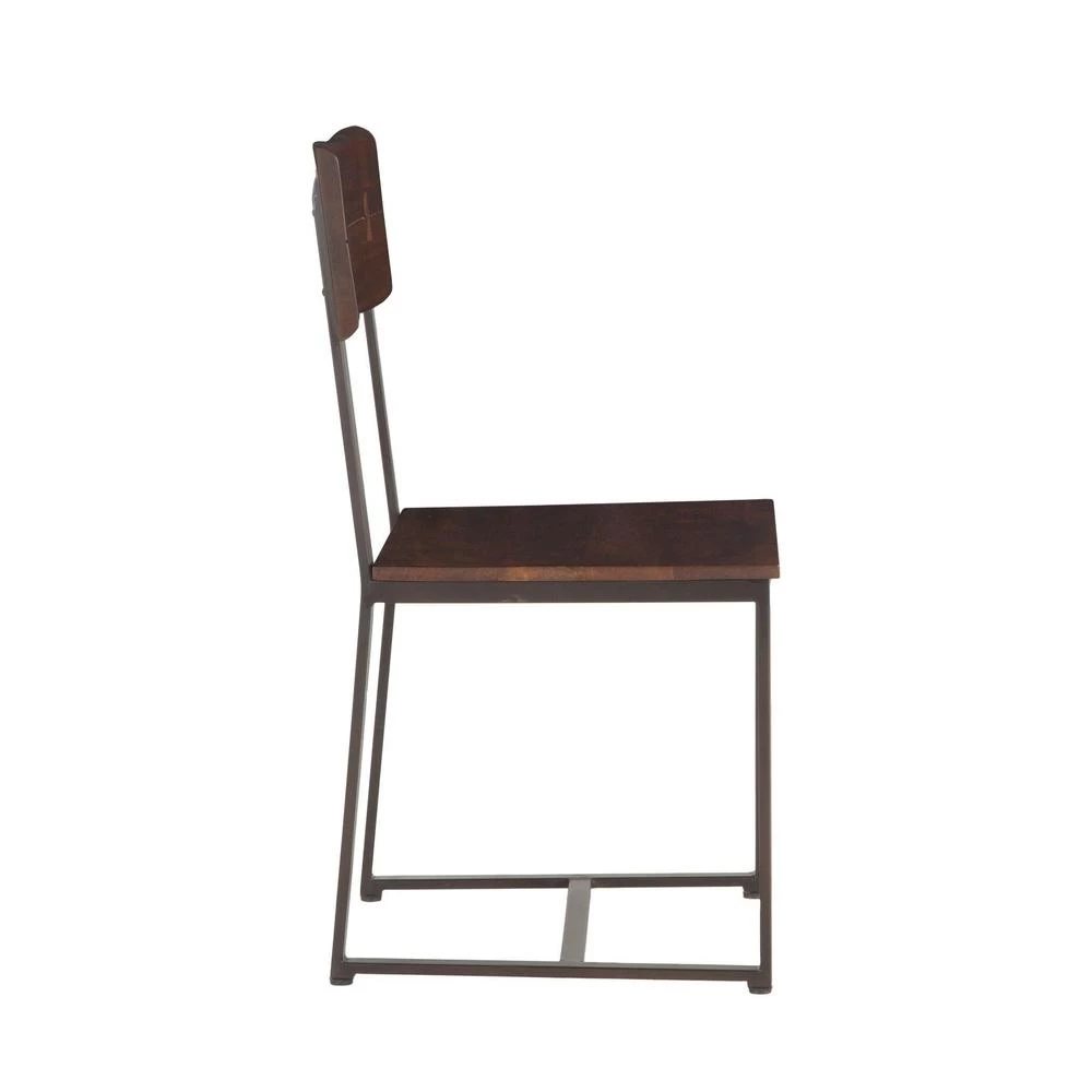 World Interiors Belfrie Modern Live-Edge Dining Chair 4 World Interiors Belfrie Modern Live-Edge Dining Chair