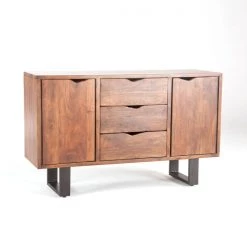 World Interiors Belfrie Modern Live Edge Sideboard