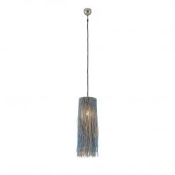 World Interiors Bali Boho Jute Hanging Pendant Light Accents