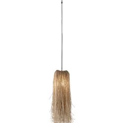 World Interiors Bali Boho Jute Hanging Pendant Light Accents