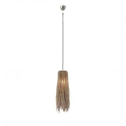 World Interiors Bali Boho Jute Hanging Pendant Light Accents