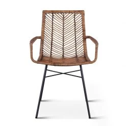World Interiors Bali Kubu Rattan Armchair Dining Room