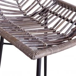 World Interiors Bar & Counter Stools Bali Kubu Rattan Barstool