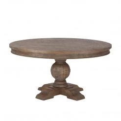 World Interiors Dining Room Chatham Downs Spanish Gray Round Dining Table