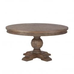 World Interiors Dining Room Chatham Downs Spanish Gray Round Dining Table