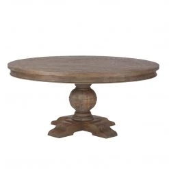 World Interiors Dining Room Chatham Downs Spanish Gray Round Dining Table