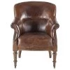 World Interiors Living Room Charles Vintage Leather Club Chair